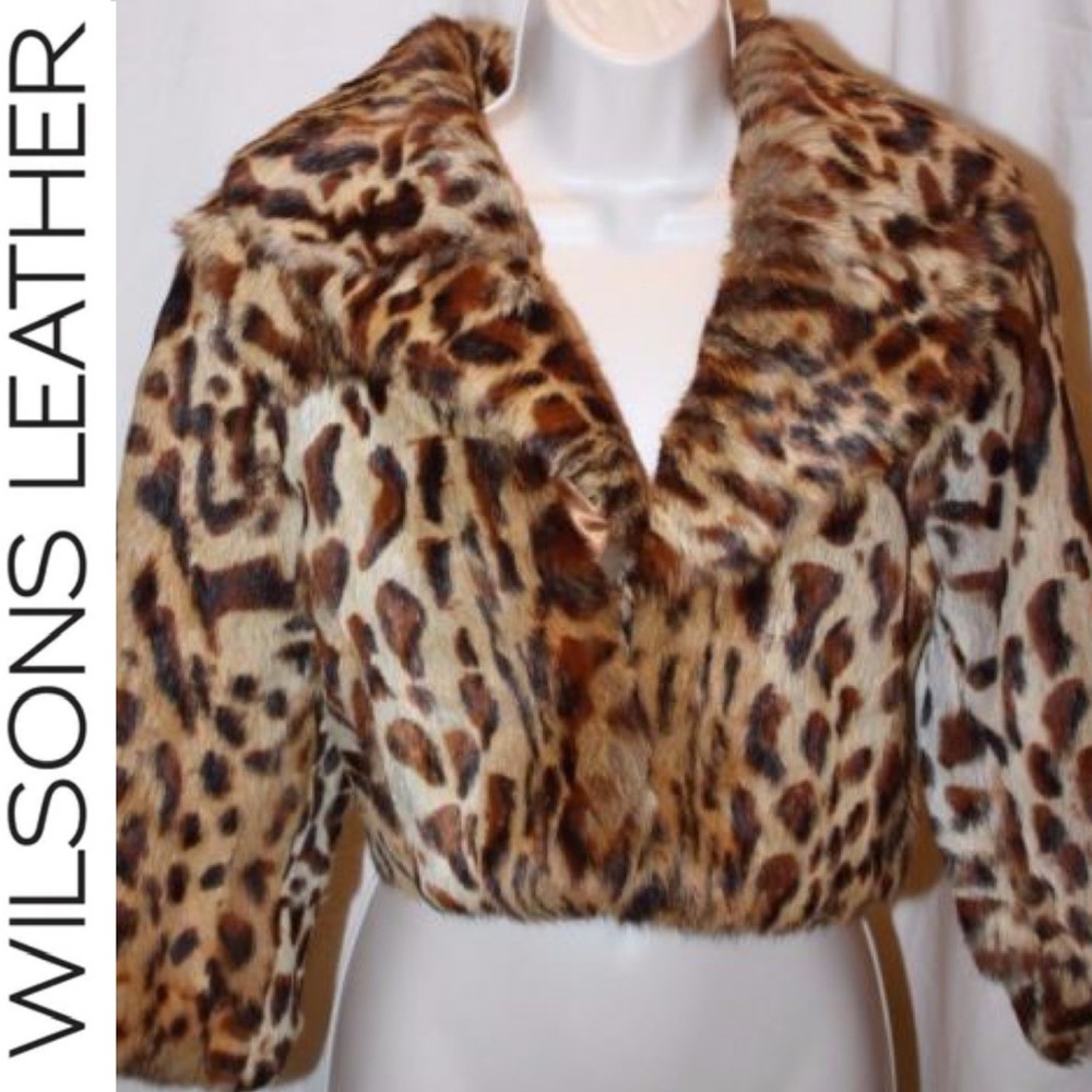 Wilson’s Leather Pelle Studio Rabbit Fur Jacket